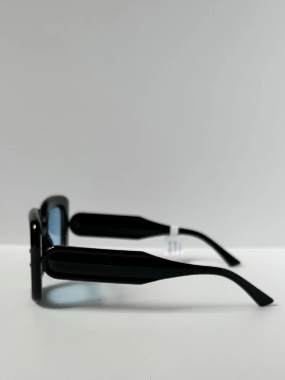 Free People Maren Studded Rectangle Sunglasses in Black | NWT